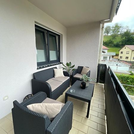 Ferienwohnung Am Felsenmeer Lautertal  Exteriör bild
